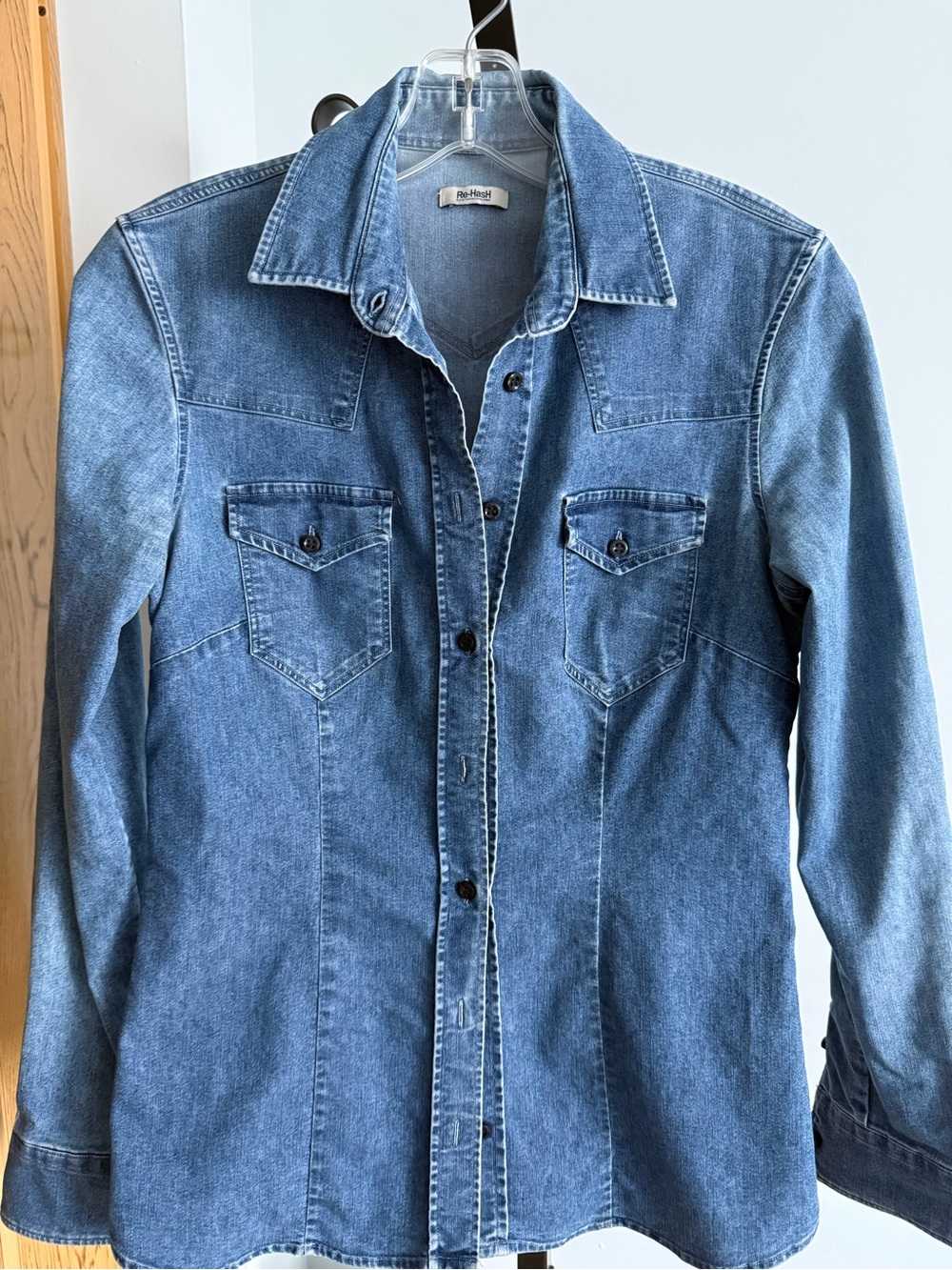 Denim Shirt Jacket in Blue S